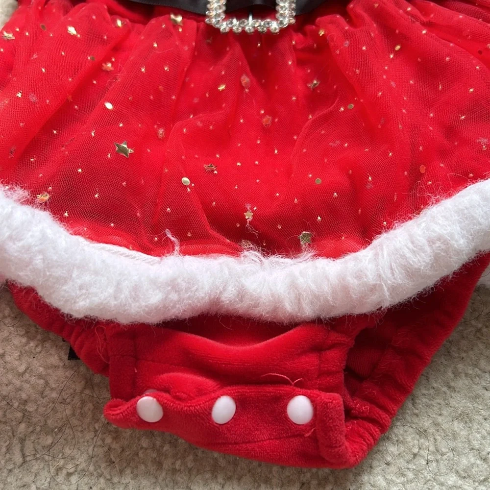 New Baby girl Santa Dress - Picture 3 of 6